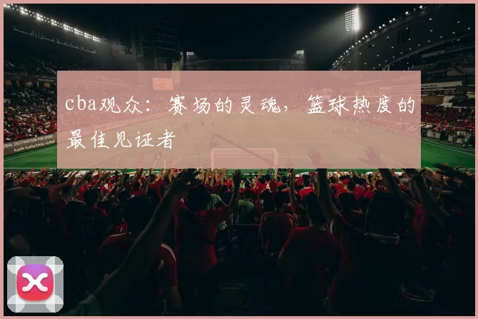 cba观众：赛场的灵魂，篮球热度的最佳见证者